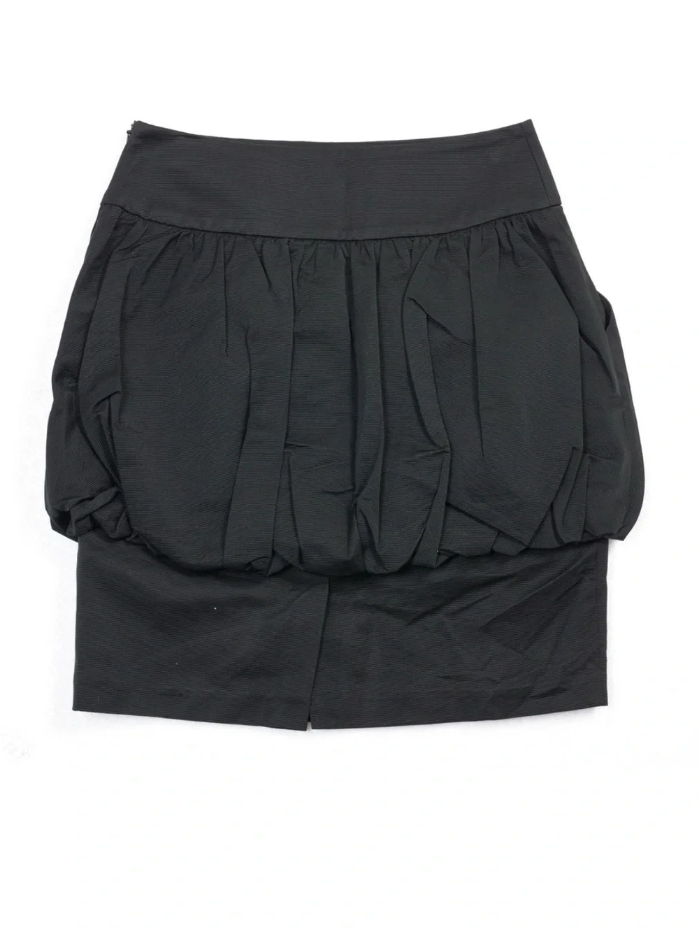 Reiss Black Bubble-Hem Mini Skirt